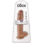 KING COCK - REALISTISCHER PENIS MIT KUGELN 22.6 CM KARAMELL - Vanelion Paradise