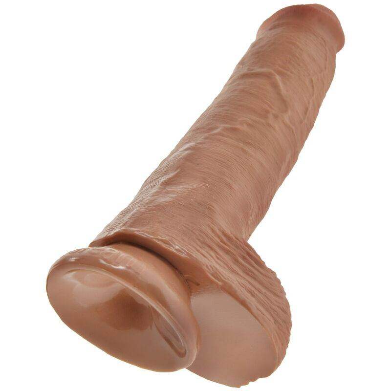 KING COCK - REALISTISCHER PENIS MIT KUGELN 22.6 CM KARAMELL - Vanelion Paradise