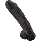KING COCK - REALISTISCHER PENIS MIT EIER 30.5 CM SCHWARZ - Vanelion Paradise
