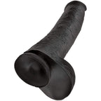 KING COCK - REALISTISCHER PENIS MIT EIER 34.2 CM SCHWARZ - Vanelion Paradise