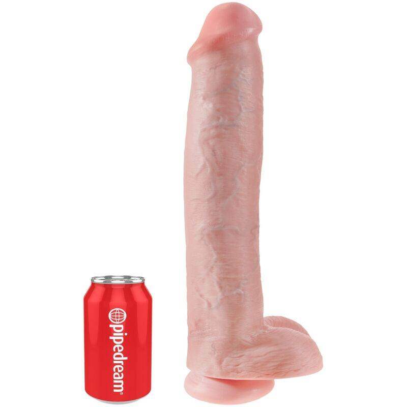 KING COCK - REALISTISCHER PENIS MIT EIER 34.2 CM LEICHT - Vanelion Paradise