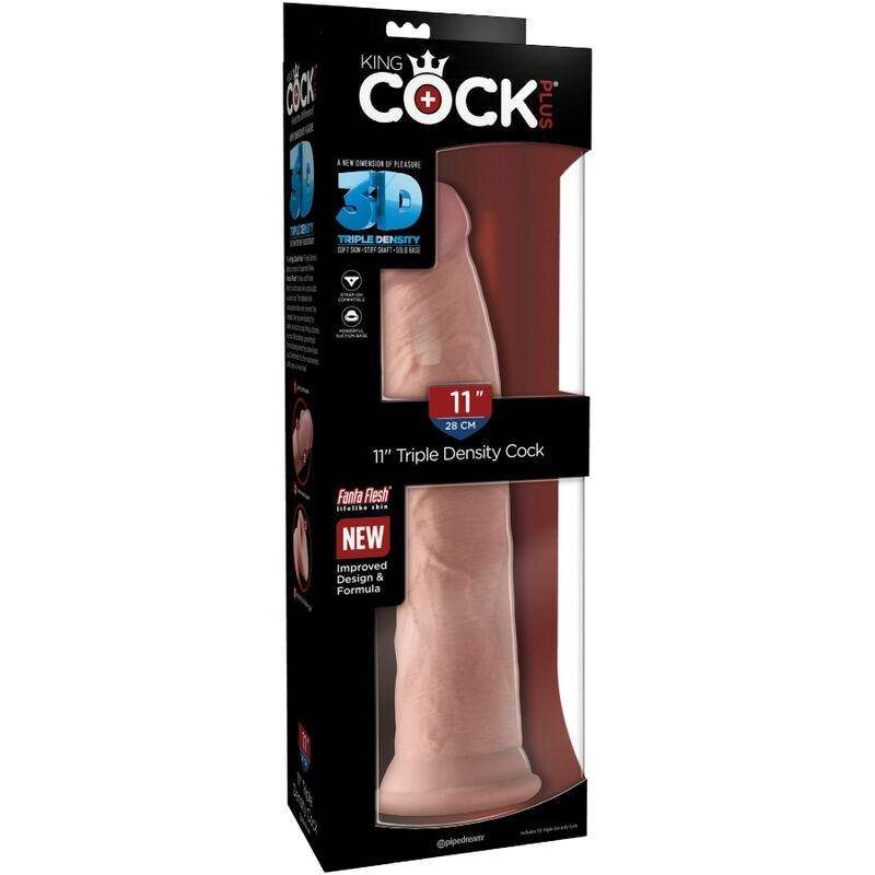 KING COCK - REALISTISCHER PENIS 3D 26 CM LICHT - Vanelion Paradise