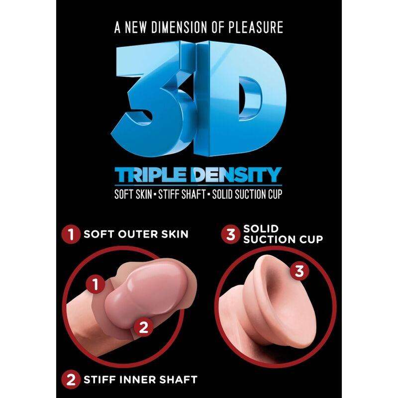 KING COCK - REALISTISCHER PENIS 3D 26 CM LICHT - Vanelion Paradise