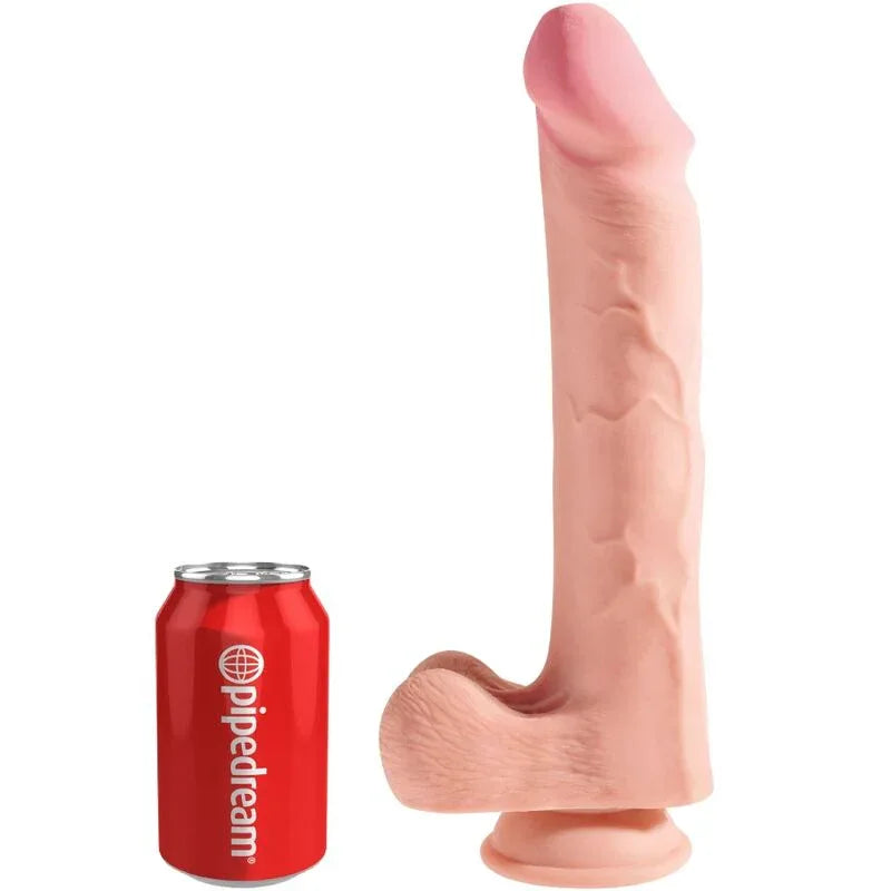KING COCK - REALISTISCHER PENIS MIT 3D-KUGELN 24.8 CM LICHT - Vanelion Paradise