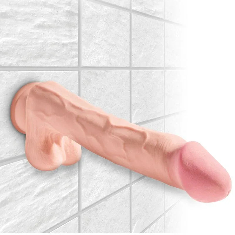 KING COCK - REALISTISCHER PENIS MIT 3D-KUGELN 24.8 CM LICHT - Vanelion Paradise