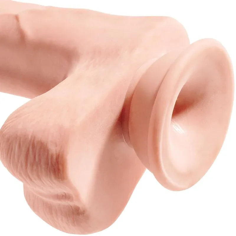 KING COCK - REALISTISCHER PENIS MIT 3D-KUGELN 24.8 CM LICHT - Vanelion Paradise