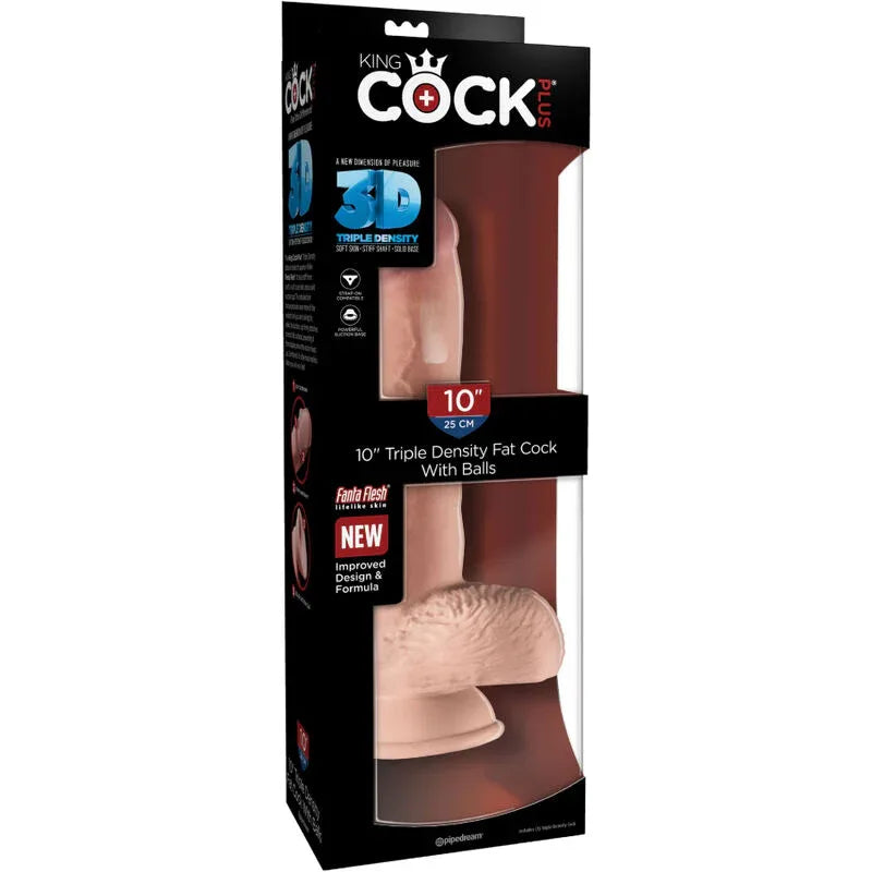 KING COCK - REALISTISCHER PENIS MIT EIER 19.4 CM LEICHT - Vanelion Paradise
