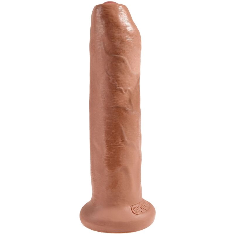 KING COCK - UNGESCHNITTENER REALISTISCHER PENIS 17.8 CM KARAMELL