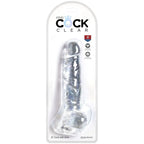 KING COCK - CLEAR REALISTISCHER PENIS MIT EIEREN 16.5 CM TRANSPARENT - Vanelion Paradise