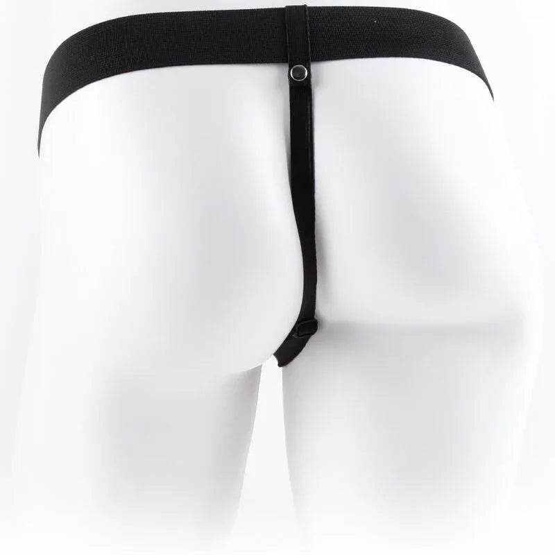 FETISH FANTASY SERIES - VERSTELLBARES GURT MIT FERNBEDIENUNG, REALISTISCHER PENIS MIT HODEN 17,8 CM - Vanelion Paradise