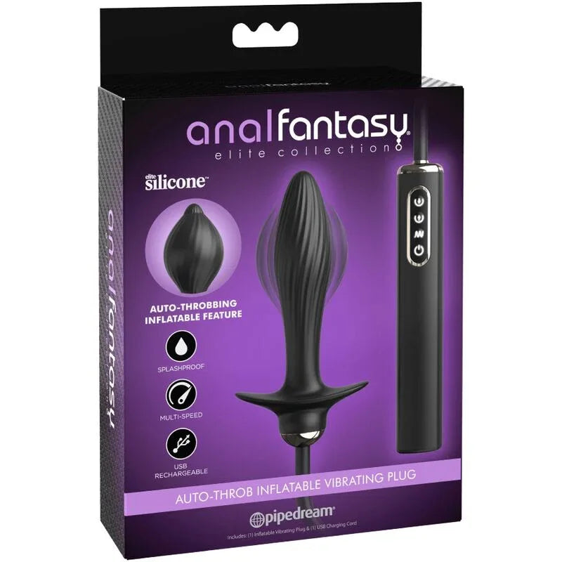 ANAL FANTASY ELITE COLLECTION - AUFBLASBARER PLUG & AUTO-THROB VIBRATOR - Vanelion Paradise