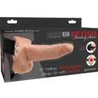 FETISH FANTASY SERIES - VERSTELLBARES GURT MIT FERNBEDIENUNG, REALISTISCHER PENIS MIT WIEDERAUFLADBAREN HODEN UND VIBRATOR 15 CM - Vanelion Paradise