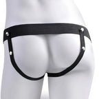 FETISH FANTASY SERIES - VERSTELLBARES GURT REALISTISCHER PENIS MIT WIEDERAUFLADBAREN BLLEN UND VIBRATOR 17,8 CM - Vanelion Paradise