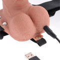 FETISH FANTASY SERIES - VERSTELLBARES GURT REALISTISCHER PENIS MIT WIEDERAUFLADBAREN BLLEN UND VIBRATOR 17,8 CM - Vanelion Paradise