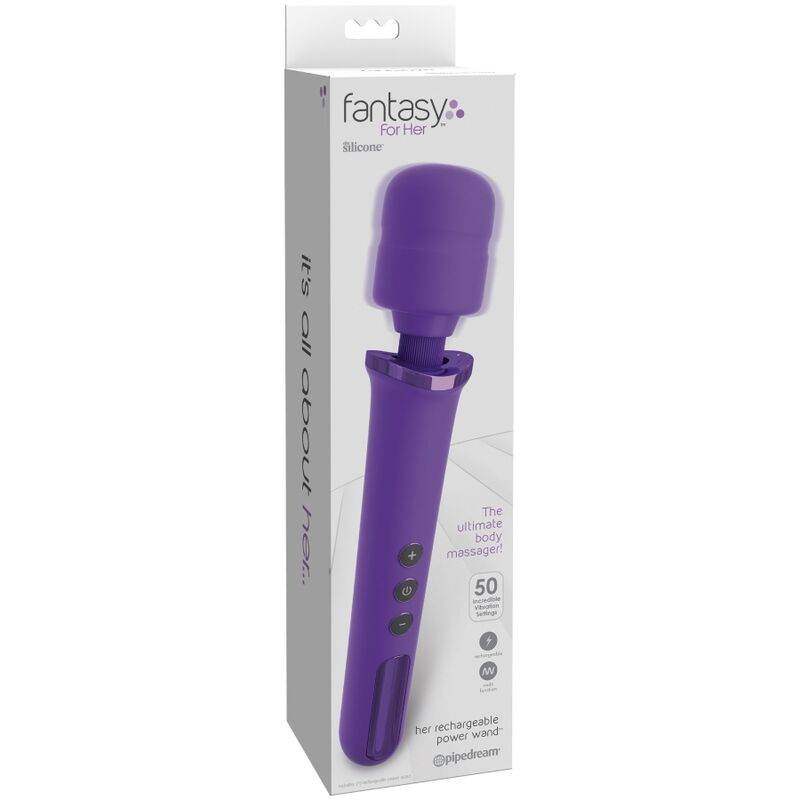 FANTASY FOR HER - WIEDERAUFLADBARER STAB-MASSAGER FÜR SIE & VIBRATOR 50 VIOLETTE STUFEN - Vanelion Paradise