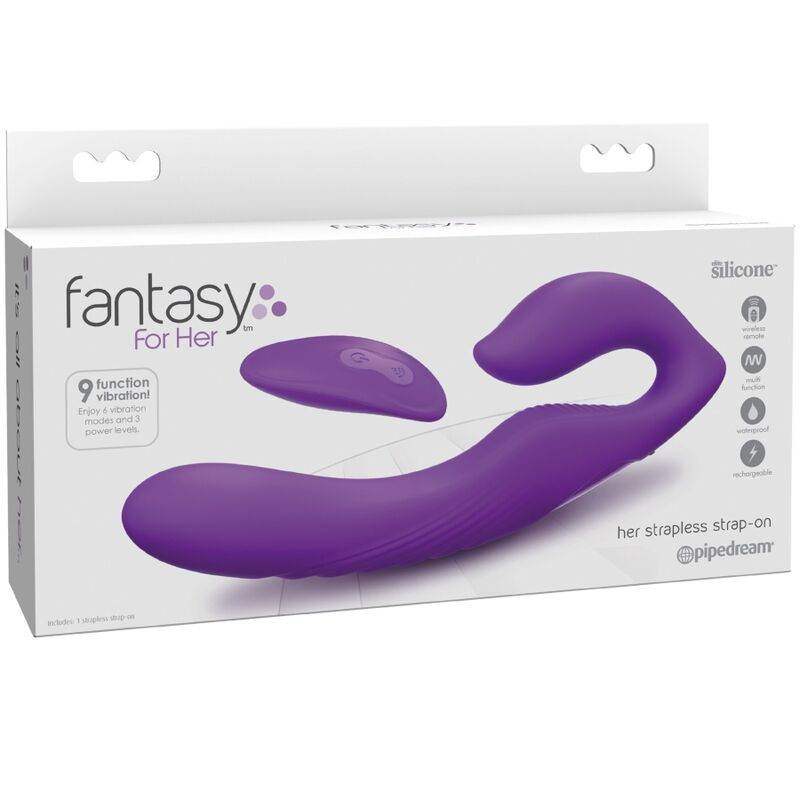 FANTASY FOR HER - DOPPELPENETRATIONSVIBRATOR MIT FERNBEDIENUNG, 9 VIOLETTE STUFEN - Vanelion Paradise