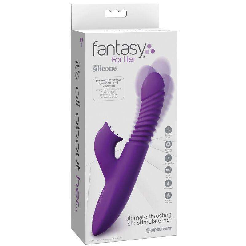 FANTASY FOR HER - KLITORIS-STIMULATOR MIT WÄRME-OSZILLATIONS- UND VIOLETT-VIBRATIONSFUNKTION - Vanelion Paradise