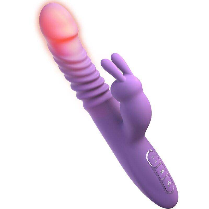 FANTASY FOR HER - KITOLITORIS-STIMULATOR KANINCHEN MIT WÄRMEFUNKTION, OSZILLATION UND VIOLETTE VIBRATION - Vanelion Paradise