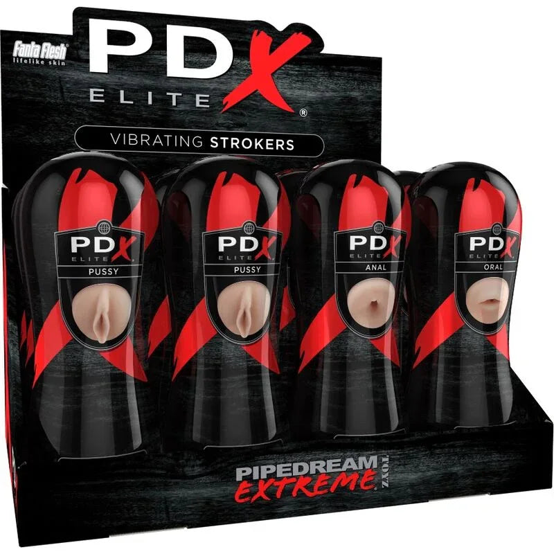 PDX ELITE - STROKER SET 12 EINHEITEN: 6X VAGINA, 3X ANO, 3X MUND - Vanelion Paradise
