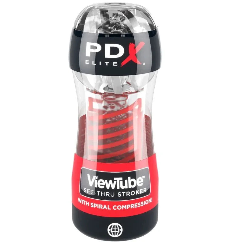 PDX ELITE - STROKER VIEWTUBE 2 SPIRALKOMPRESSION TRANSPARENT - Vanelion Paradise