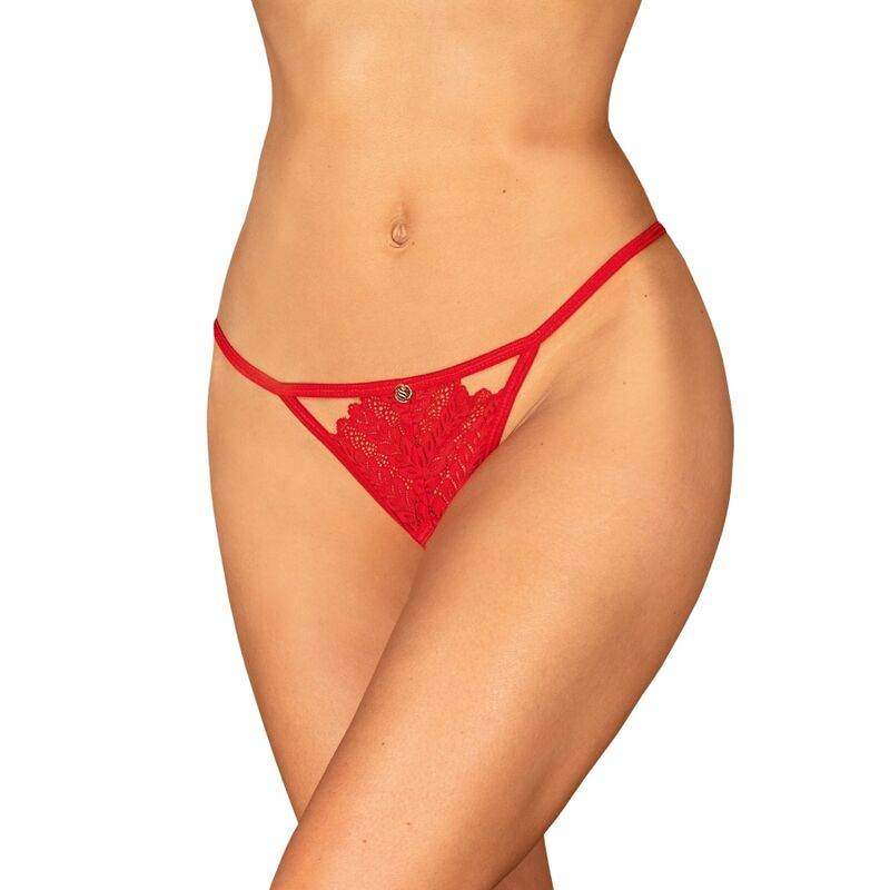 OBSESSIVE - INGRIDIA THONG OBERTEIL ROT M/L - Vanelion Paradise