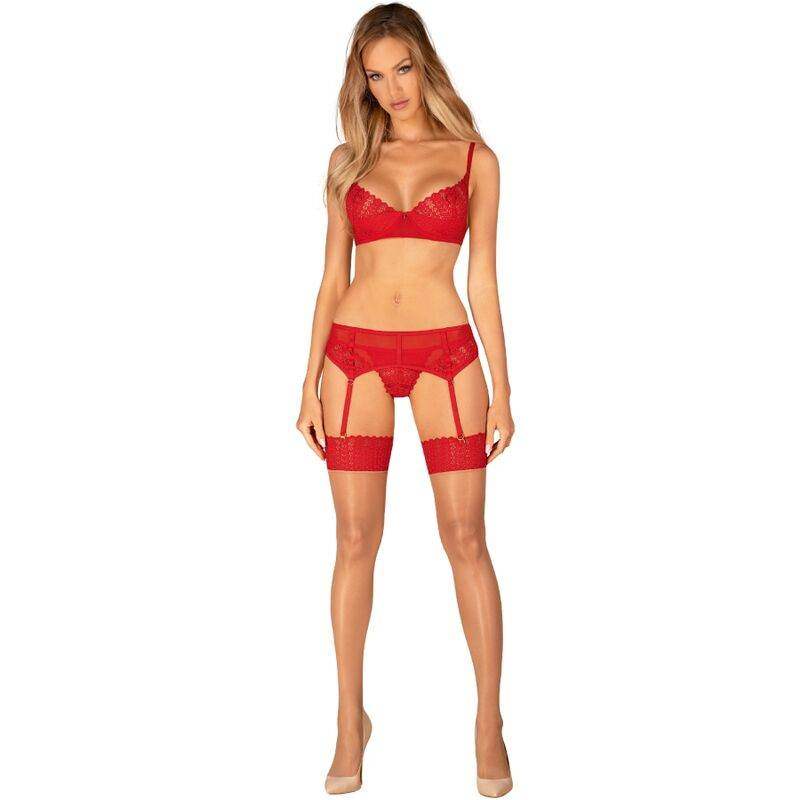 OBSESSIVE - INGRIDIA ROTE STRUMPFHOSE XS/S - Vanelion Paradise