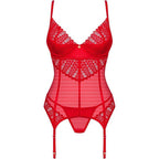 OBSESSIVE - INGRIDIA KORSETT & TANGA ROT XS/S - Vanelion Paradise