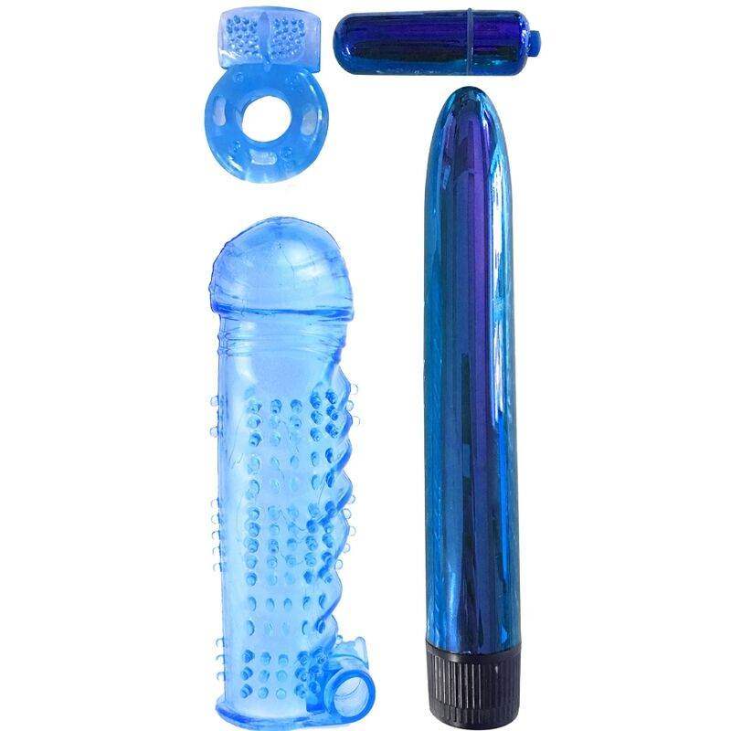 CLASSIX - KIT FÜR PAARE MIT RING, HÜLLE UND BLAUEN KUGELN - Vanelion Paradise