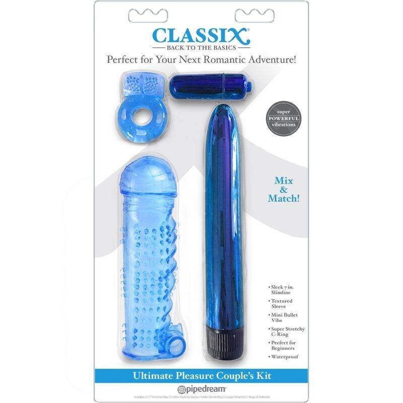 CLASSIX - KIT FÜR PAARE MIT RING, HÜLLE UND BLAUEN KUGELN - Vanelion Paradise