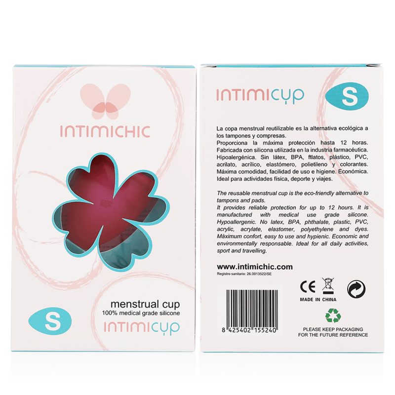 INTIMICHIC - MENSTRUAL CUP MEDIZINISCHES SILIKON - GRÖSSE S