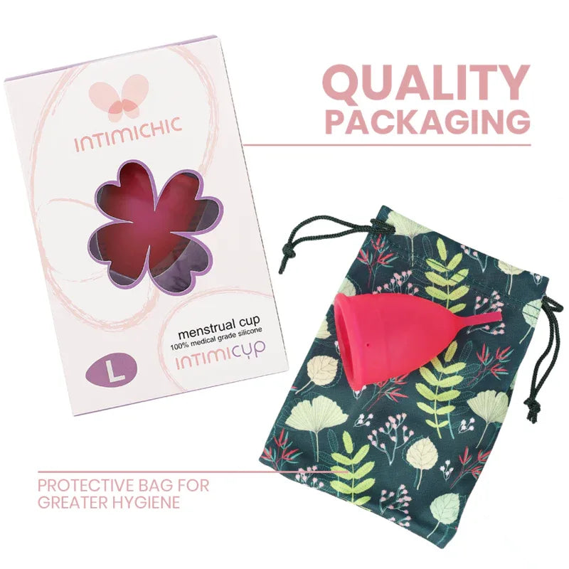 INTIMICHIC - MENSTRUAL CUP MEDIZINISCHES SILIKON - GRÖSSE S - Vanelion Paradise
