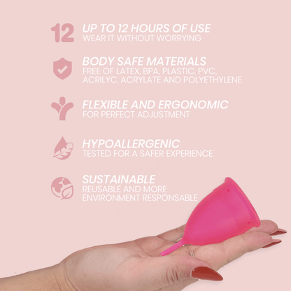 INTIMICHIC - MENSTRUAL CUP MEDIZINISCHES SILIKON - GRÖSSE S