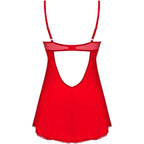 OBSESSIVE - INGRIDIA CHEMISE & TANGA ROT XL/XXL - Vanelion Paradise