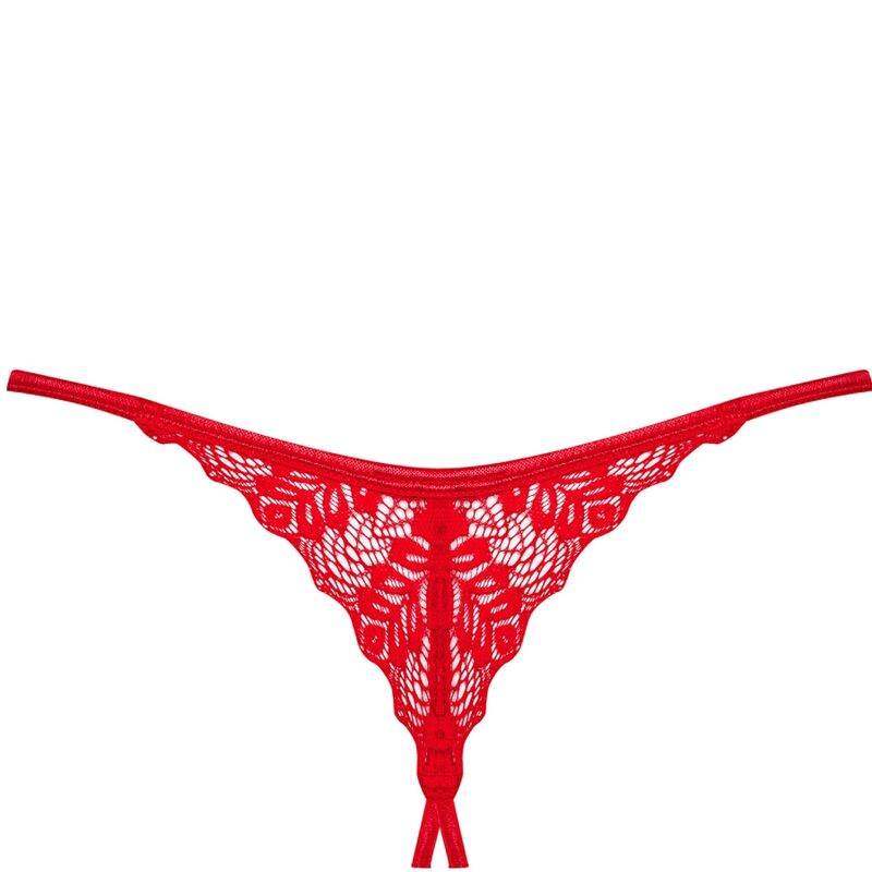 OBSESSIVE - INGRIDIA THONG OBERTEIL ROT M/L - Vanelion Paradise