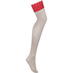 OBSESSIVE - INGRIDIA ROTE STRUMPFHOSE M/L - Vanelion Paradise