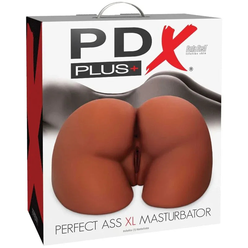 PDX PLUS - PERFECT ASS XL DOPPELTER EINGANGS-BRAUN-MASTURBATOR - Vanelion Paradise