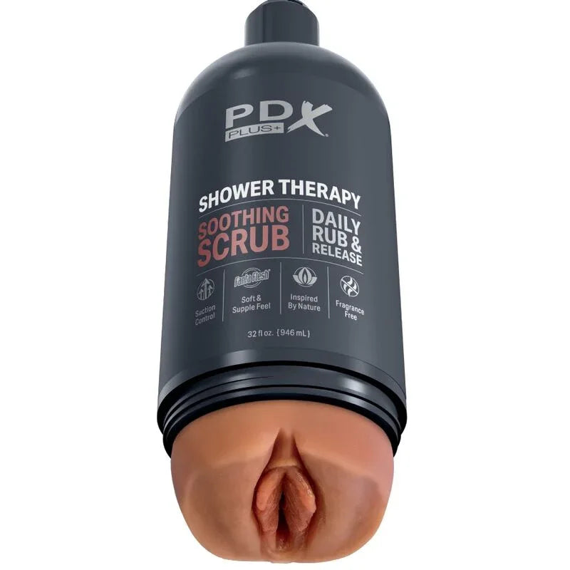 PDX PLUS - STROKER MASTURBATOR DISKRETES FLASCHENDESIGN BERUHIGENDES PEELING-SÜSSIGKEITEN-SHAMPOO - Vanelion Paradise