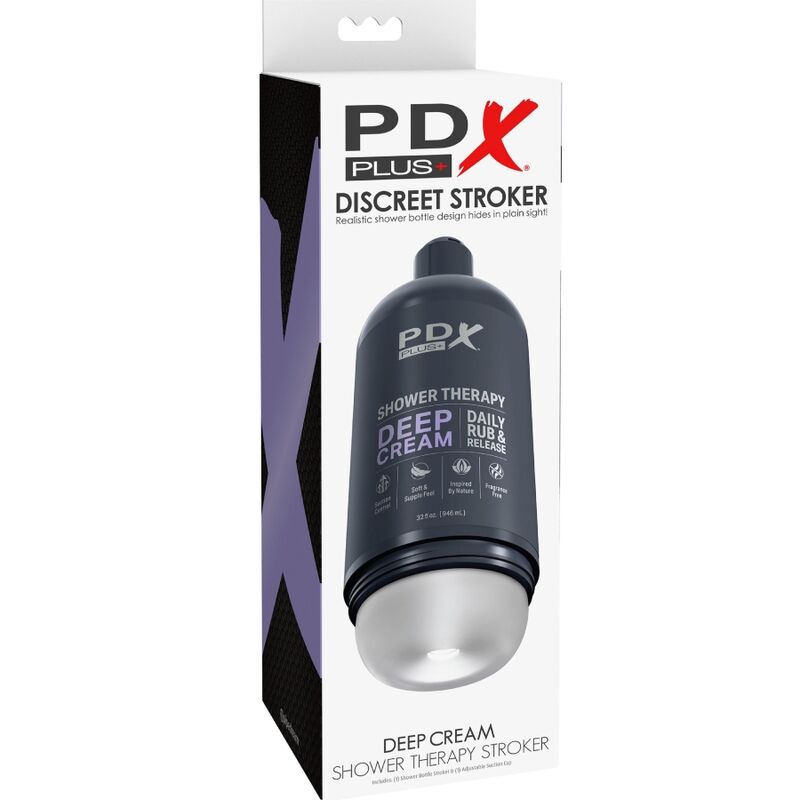 PDX PLUS - STROKER MASTURBATOR DISKRETES TIEFE CREME-SHAMPOO-FLASCHEN-DESIGN