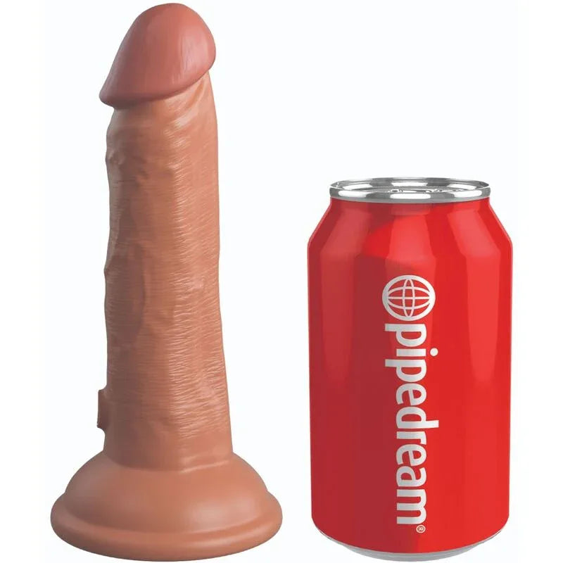 KING COCK - ELITE REALISTISCHER SILIKONDILDO 15.2 CM KARAMELL - Vanelion Paradise