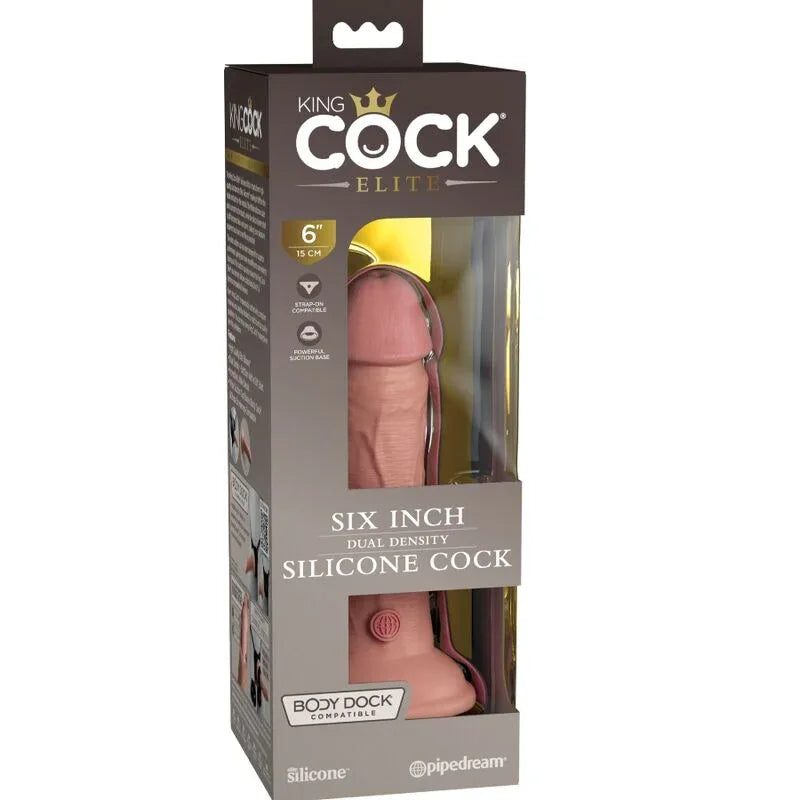 KING COCK - ELITE REALISTISCHER SILIKONDILDO 15.2 CM - Vanelion Paradise