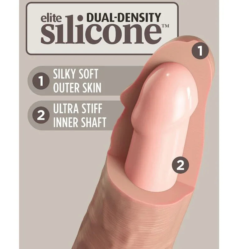 KING COCK - ELITE REALISTISCHER SILIKONDILDO 15.2 CM - Vanelion Paradise