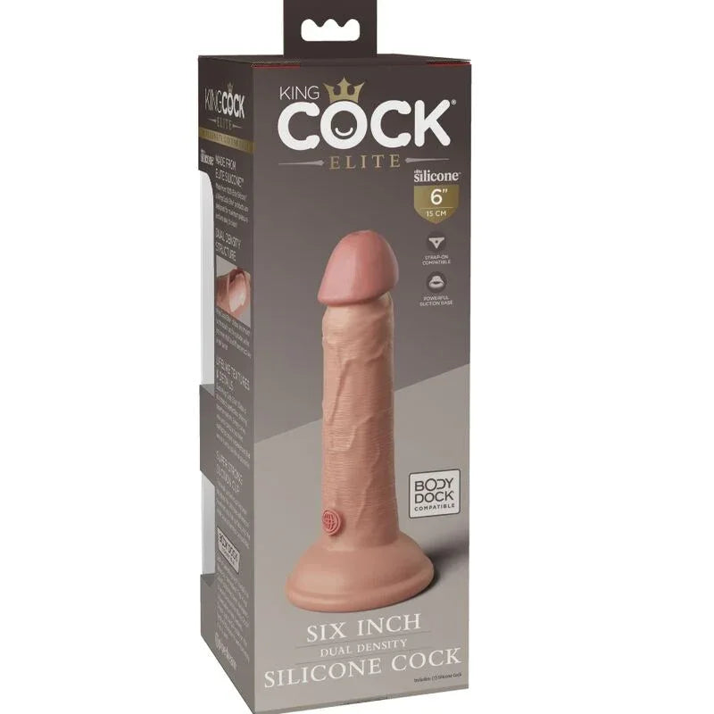 KING COCK - ELITE REALISTISCHER SILIKONDILDO 15.2 CM - Vanelion Paradise