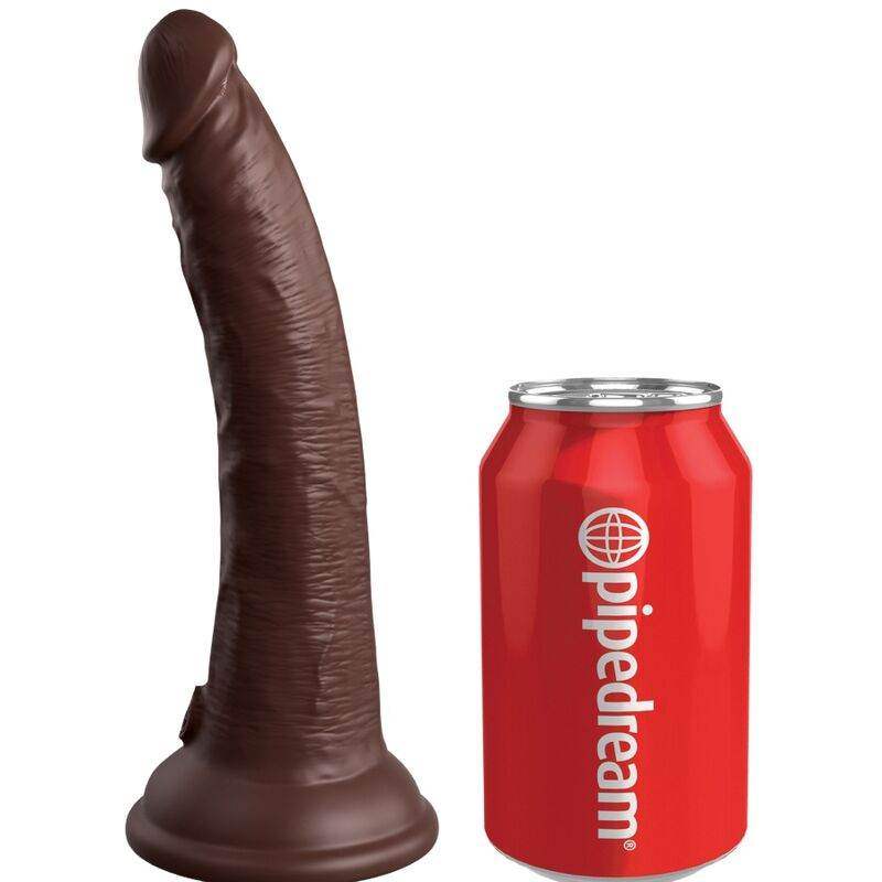 KING COCK - ELITE REALISTISCHER SILIKONDILDO 17.8 CM BRAUN - Vanelion Paradise