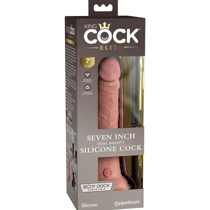 KING COCK - ELITE REALISTISCHER SILIKONDILDO 17.8 CM - Vanelion Paradise