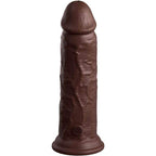 KING COCK - ELITE REALISTISCHER SILIKONDILDO 20.3 CM BRAUN - Vanelion Paradise