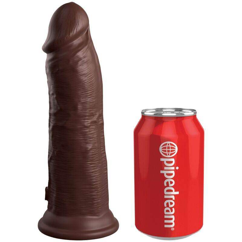 KING COCK - ELITE REALISTISCHER SILIKONDILDO 20.3 CM BRAUN - Vanelion Paradise