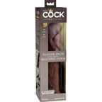 KING COCK - ELITE REALISTISCHER SILIKONDILDO 28 CM BRAUN - Vanelion Paradise