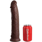 KING COCK - ELITE REALISTISCHER SILIKONDILDO 28 CM BRAUN - Vanelion Paradise