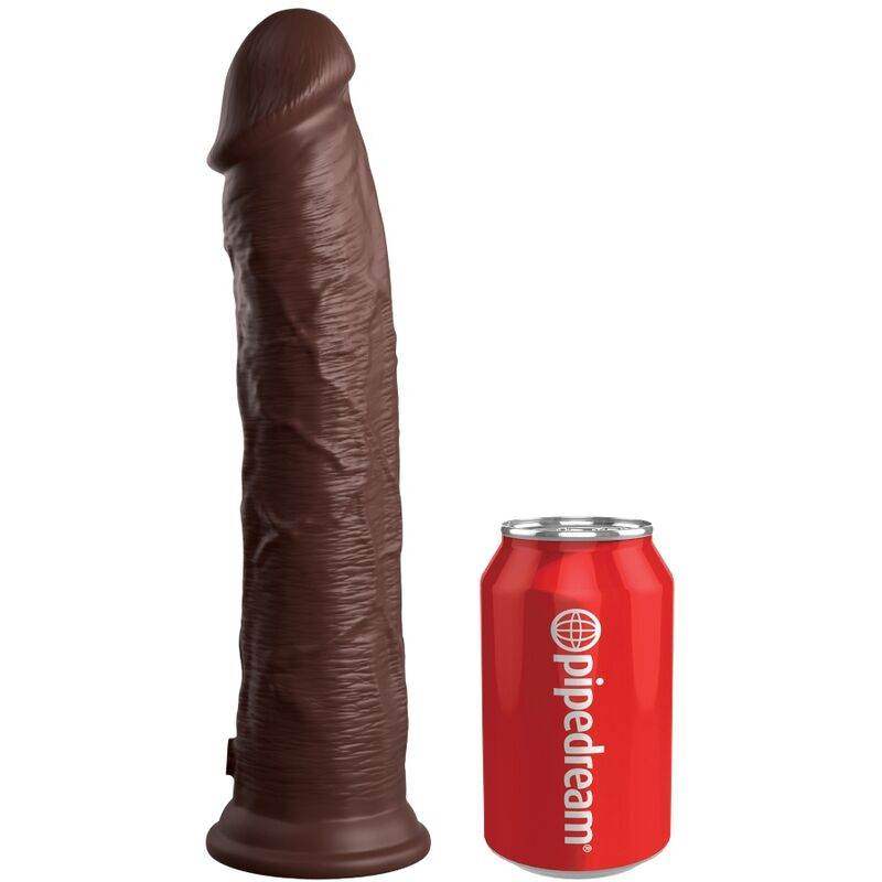 KING COCK - ELITE REALISTISCHER SILIKONDILDO 28 CM BRAUN - Vanelion Paradise