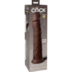 KING COCK - ELITE REALISTISCHER SILIKONDILDO 28 CM BRAUN - Vanelion Paradise